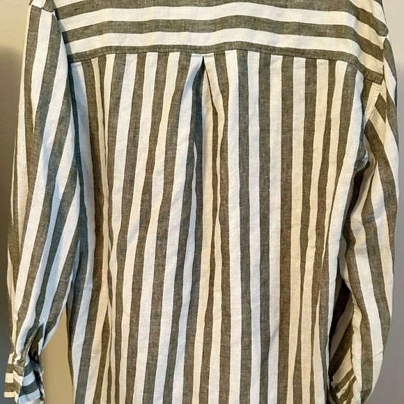 Banana Republic Linen Striped Button-Down - Picture 3 of 4